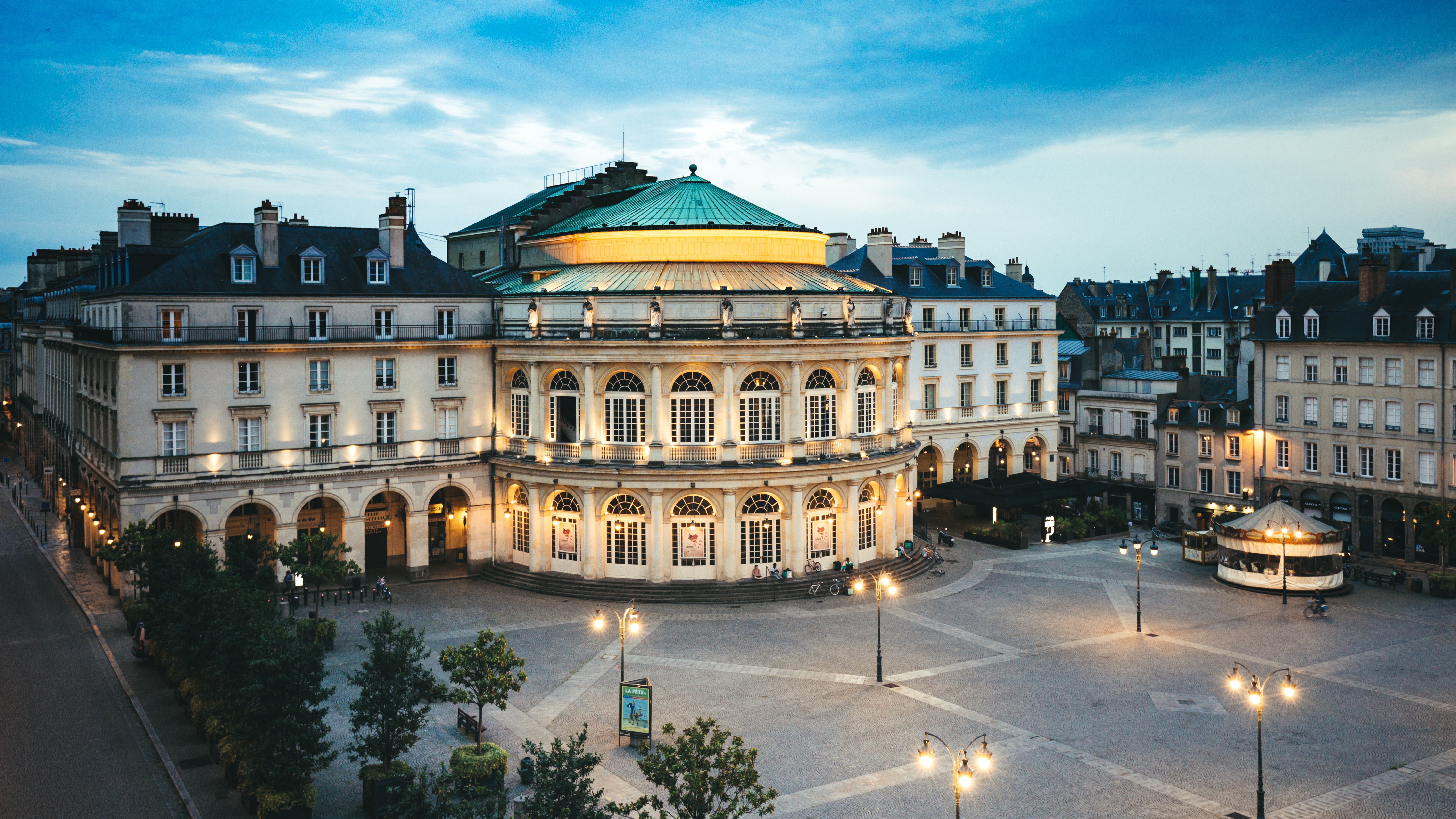 Photo de l'opéra de Rennes, l'un des plus beaux bâtiment de la métropole